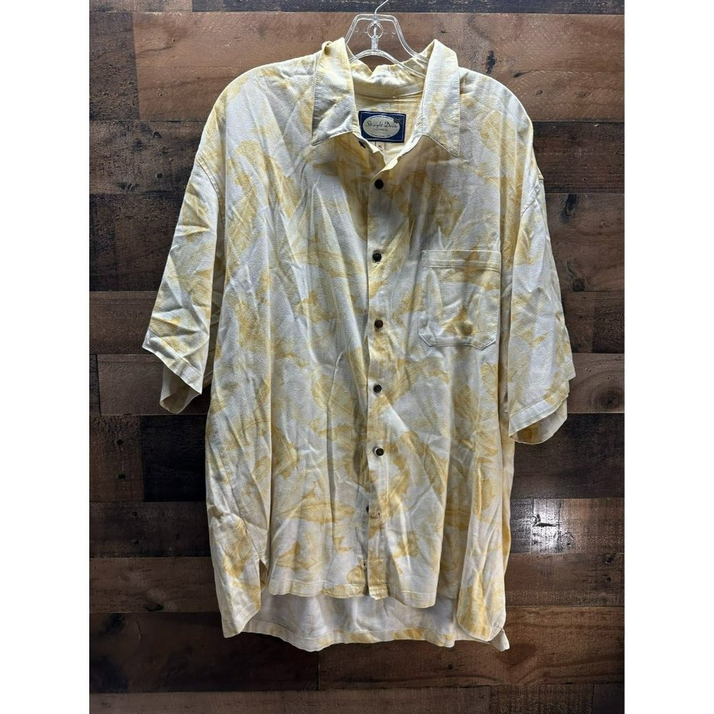 Straight Down‎ Men's Short Sleeve Button Up Size X-Large